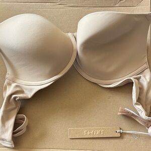 Seamless Strapless Bandeau Bra in Nude